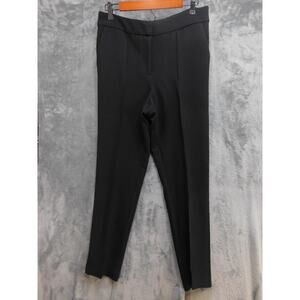 Vince Camuto Pants Womens 8 Black Dress Ponte Slim Tapered Pull On Pockets